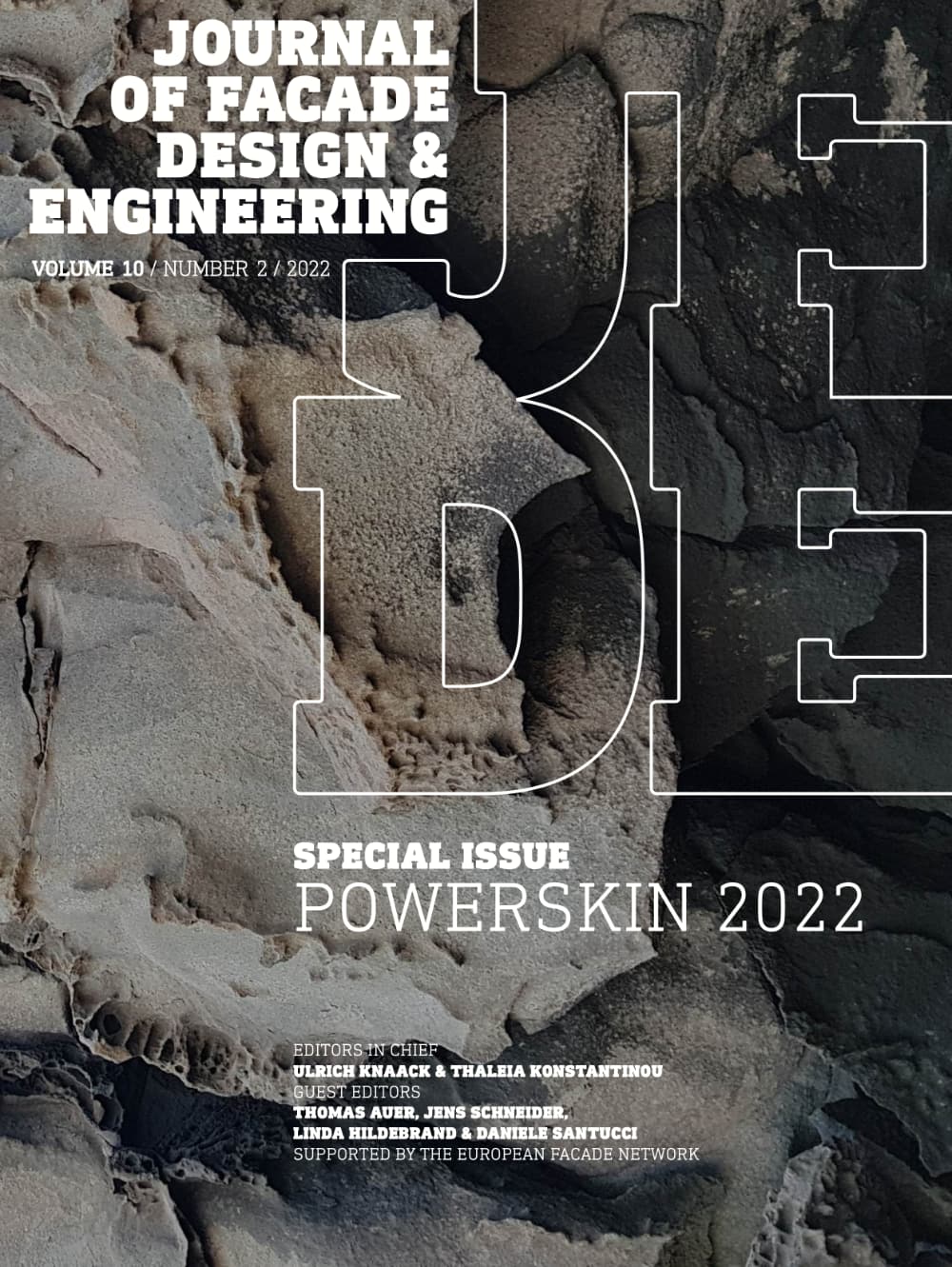 Cover Journal of Facade Design & Engineering Powerskin 2022